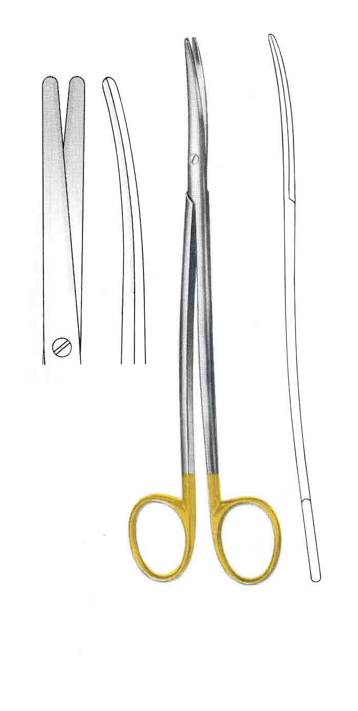 METZENBAUM ALTIN SAPLI MAKAS EĞRİ 23CM